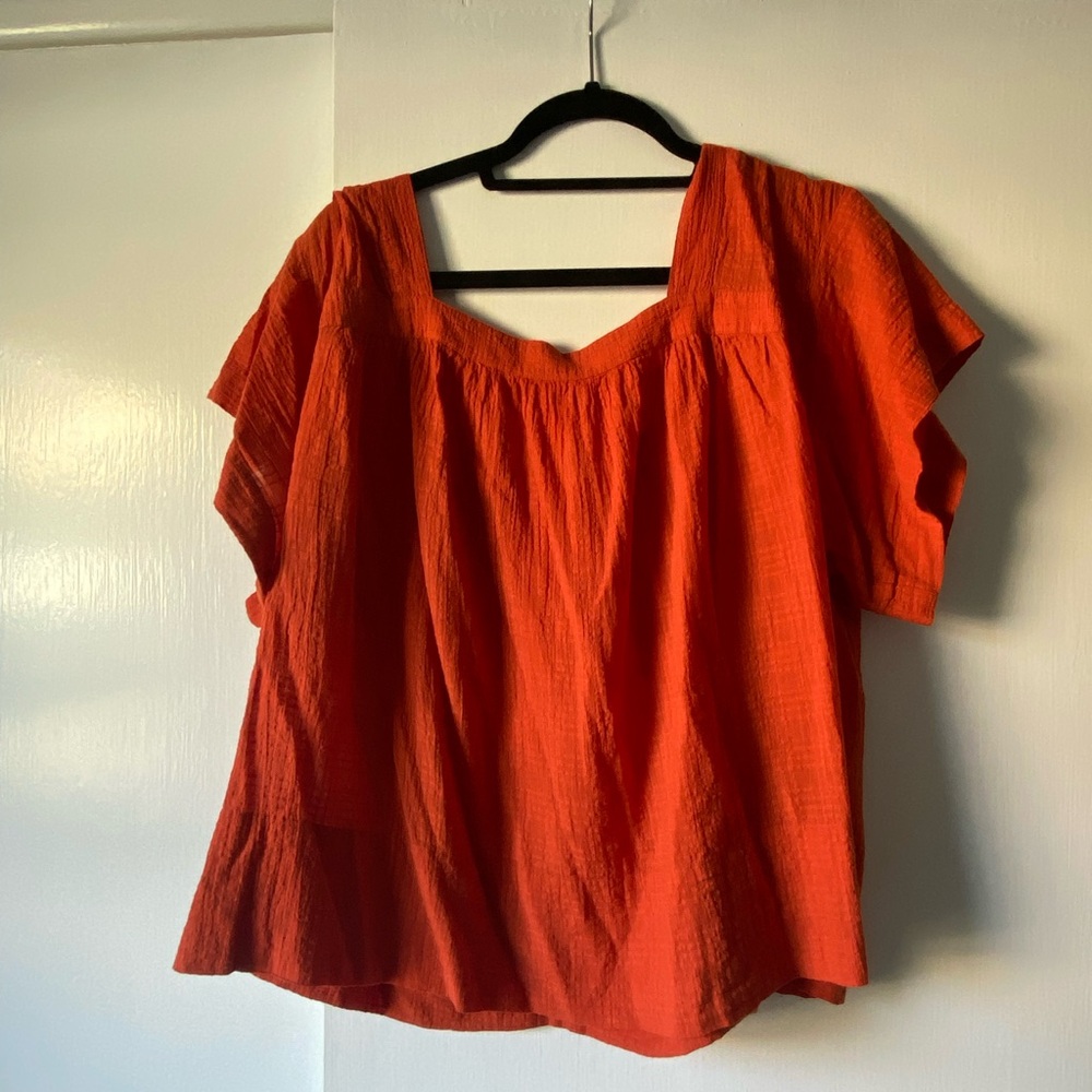 Madewell Burnt Orange Blouse